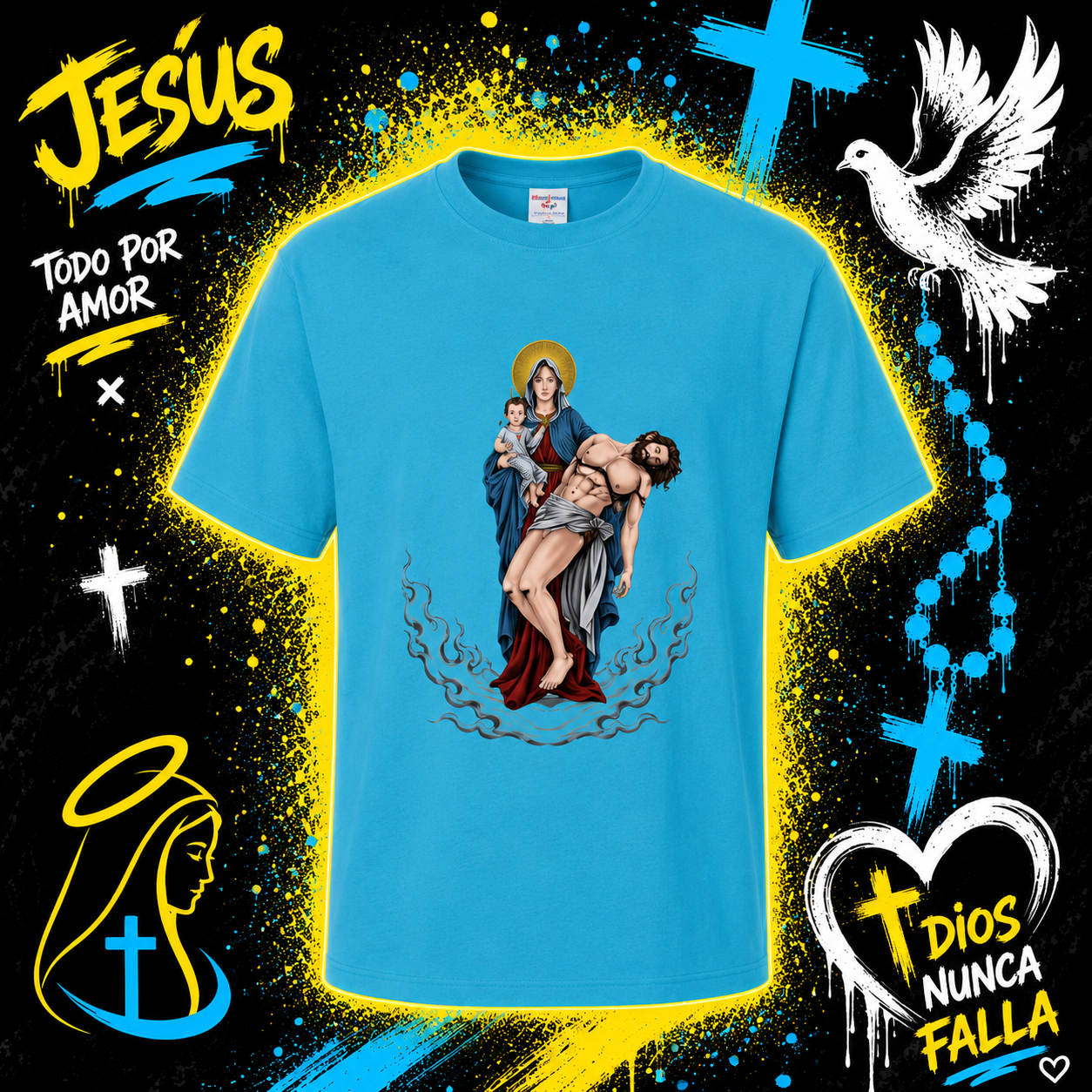 Camiseta Jesús Todo Por Amor