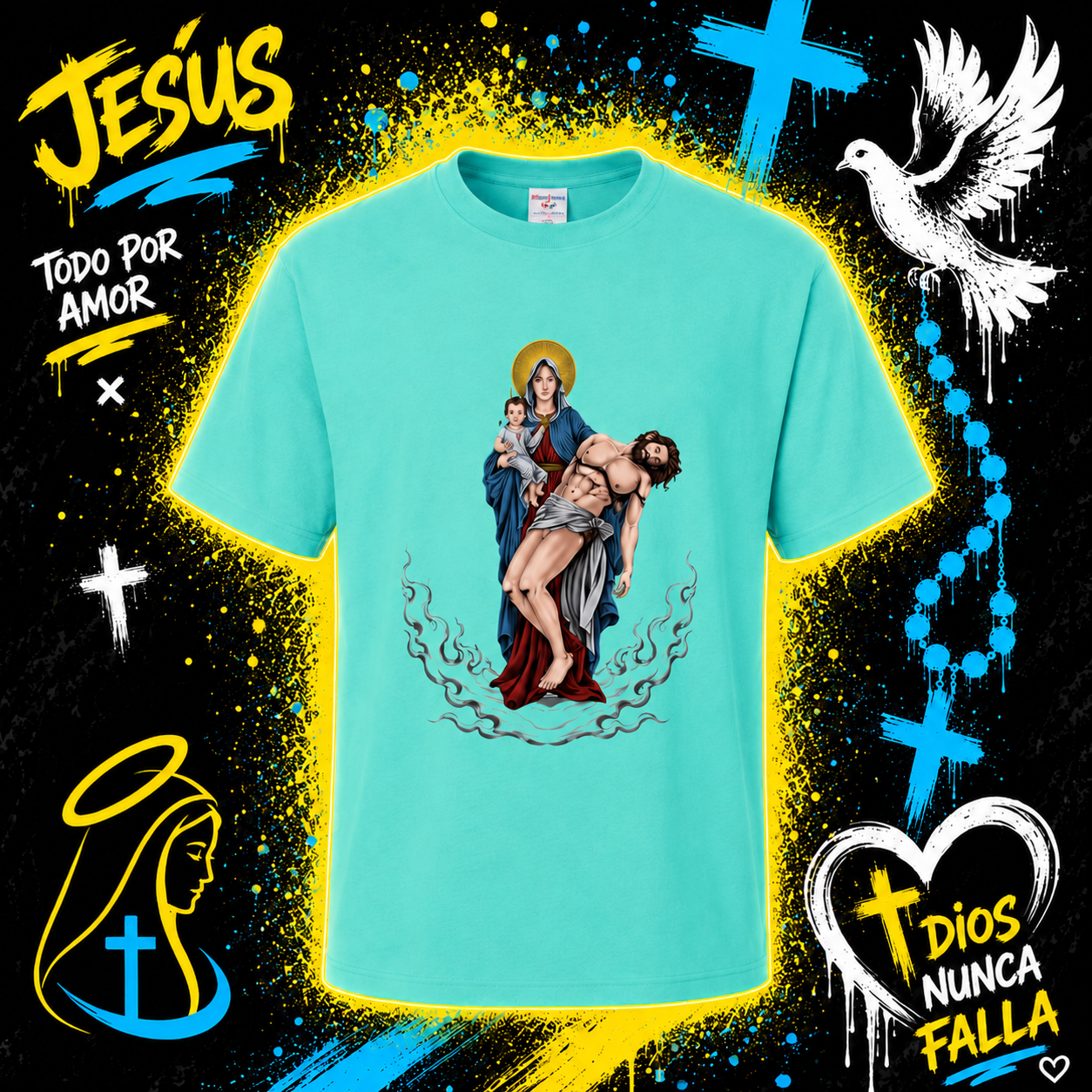 Camiseta Jesús Todo Por Amor